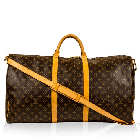 louis vuitton keepall bandouliere monogram 55 brown